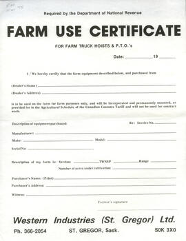 Use Agreement Form