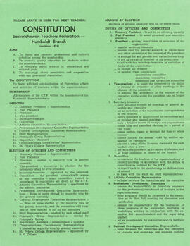 Member's Constitution