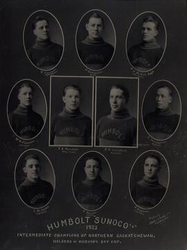 Humboldt Sunoco 1923 Intermediate Champions of Northern Saskatchewan Holders of Hudson's Bay Cup