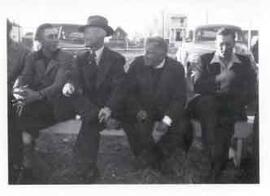 Father Athol Murray with friends