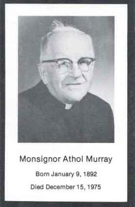 Father Athol Murray - Prayer Card