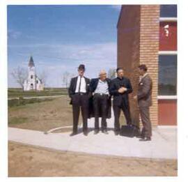 Al Ritchie, Father Athol Murray, Father David Bauer and Jackie McLeod