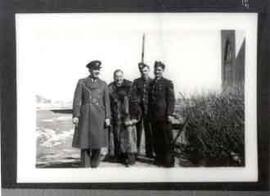 Father Athol Murray with servicemen