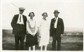 Archie and Hetty Clark With Lydia and Adam Pettigrew in Biggar, Saskatchewan