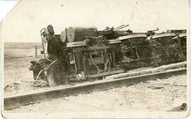 Train wreck near Biggar, Saskatchewan
