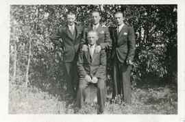 "Mr. Sprigg and His Three Boys" in Biggar, Saskatchewan
