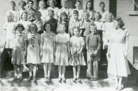 The Grade Five Class of 1949-50 in Biggar, Saskatchewan