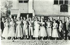 The Graduating Class of 1957 in Biggar, Saskatchewan