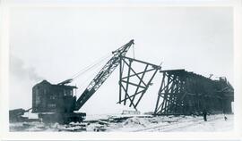 Demolition of Coal Dock in Biggar, Saskatchewan