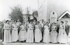 The Graduating Class of 1954 in Biggar, Saskatchewan