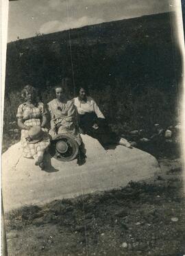 Louise Ford, Lulu and Gladys Holland in Biggar, Saskatchewan
