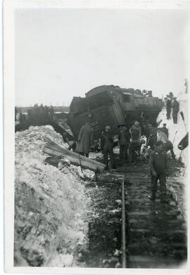 Train Wreck Near Biggar, Saskatchewan