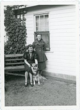 Two Women and a Dog