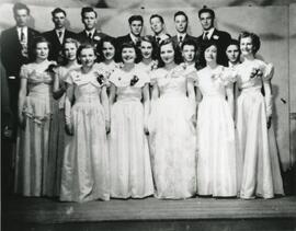 The Graduation Class of 1950 in Biggar, Saskatchewan