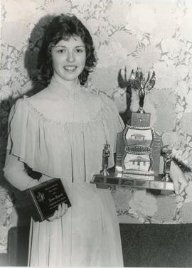Darla Saunders with awards