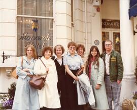 Travel Club Members in Front of The Monarch Hotel