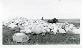 Stone Pile on B.W. Herring Homestead Near Biggar, Saskatchewan