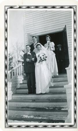 Clara Lee and Bill Beech's Wedding Day in Winnipeg, Man.