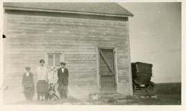 Gordon, Walter, and Mrs. John Holst Near Biggar, Saskatchewan