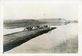 Grand Trunk Pacific Railway Making Grade Through A Lake