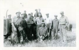 Group Of Men In Field