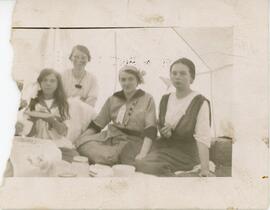 Jean Buchanan and The Porber Girls in Biggar, Saskatchewan