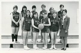 Girls Senior Basketball Team in Biggar, Saskatchewan