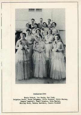 The Graduating Class of 1955 in Biggar, Saskatchewan