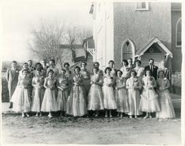The Graduating Class of 1956 in Biggar, Saskatchewan