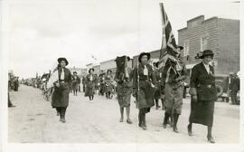 The Silver Jubilee Parade On Main Street in Biggar, Saskatchewan