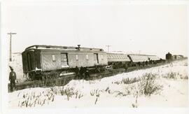 A Derailed Grand Trunk Pacific Train Near Biggar, Saskatchewan