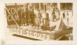 "Guides and Scouts Parade Float" in Biggar, SK