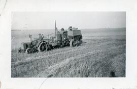 Alvin Monk On A Tractor Near Rosetown, Saskatchewan