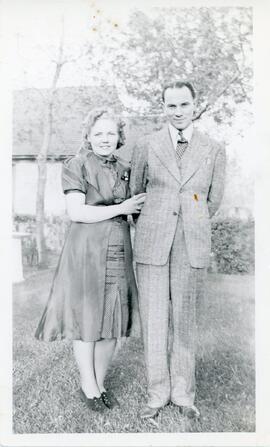 Earl and Irene Calvert in Biggar, Saskatchewan