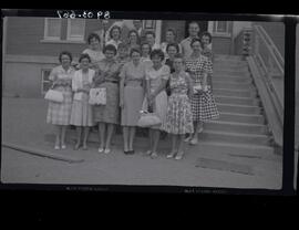 1950 Teachers On School Steps