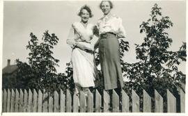 Eileen Foster and Lulu Young in Biggar, Saskatchewan