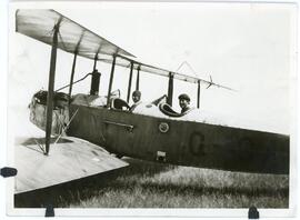 Two Men in a Bi-Plane