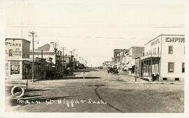 Main Street in Biggar, Sask.