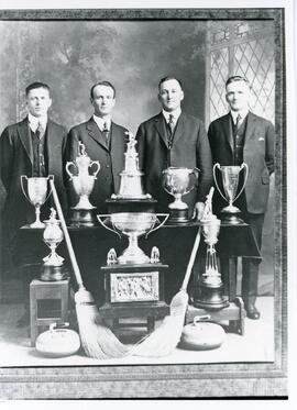 Men's Curling Team in Biggar, Saskatchewan
