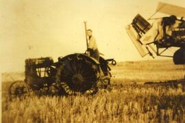 Matt Symonds On A Hart Parr 16-30 Tractor in Biggar, Saskatchewan