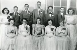 Graduating Class of 1953 in Biggar, Saskatchewan