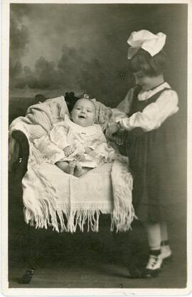 "Baby Morley and Sister Ethel Malcolm"