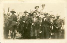 Group of People Attending The Royal Visit in Biggar, Saskatchewan