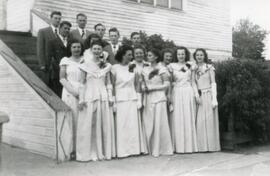 The Graduating Class of 1949 in Biggar, Saskatchewan