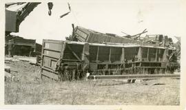 Canadian National Crane and Train Wreckage