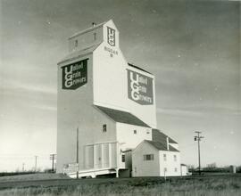 The United Grain Growers Grain Elevator in Biggar Saskatchewan
