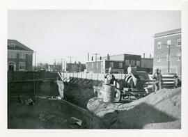 The Excavation for The federal Building in Biggar, Saskatchewan