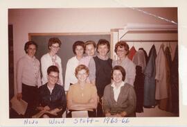 Nova Wood School Staff of 1965-66 in Biggar, Saskatchewan