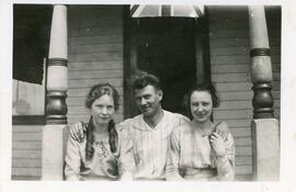 Alice Smith, Bill and Lulu Holland in Biggar, Saskatchewan