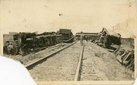 A Train Wreck Near Biggar, SK